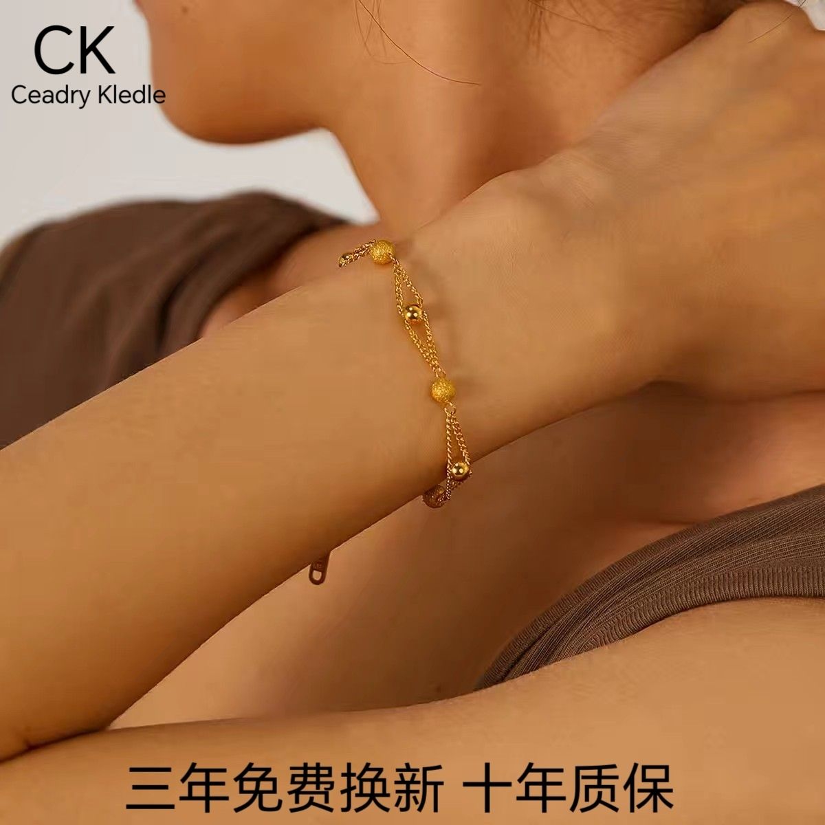 Ceadry kledle 個性シンプル色落ちしないビーズファッション女性ブレスレットプレゼント