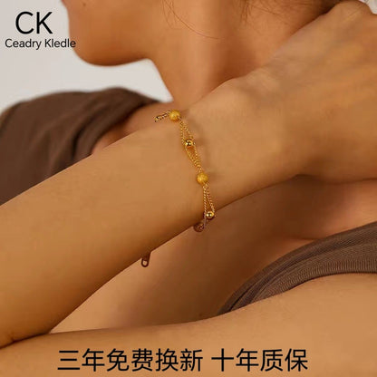 Ceadry kledle 個性シンプル色落ちしないビーズファッション女性ブレスレットプレゼント