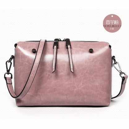 Bag Women Genuine Leather Fashion Simple Crossbody Bag Square Bag Shoulder Bag.Pochette