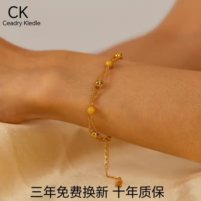 Ceadry kledle 個性シンプル色落ちしないビーズファッション女性ブレスレットプレゼント