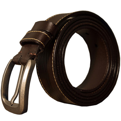 Men's Belt Handmade Genuine Cowhide Leather Large Size Fat 150cm Extra Long Casual Fashion Belt for Men 
