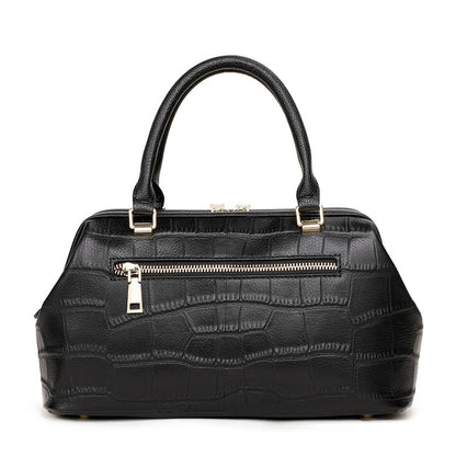 Women's bag Crocodile pattern Python pattern handbag Genuine leather bag Large capacity shoulder bag that goes with anything Top Cowhide handbag. Bag