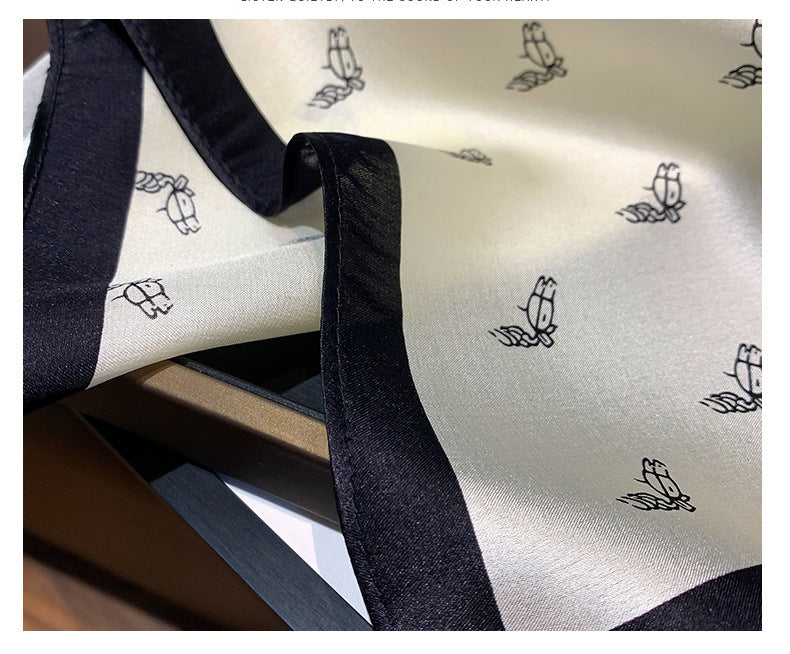 Silk scarf profession printed pattern neckerchief thin fashion sunscreen temperament ladies scarf