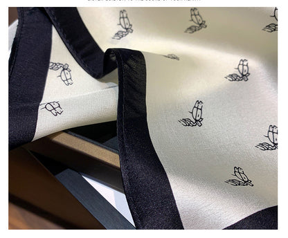 Silk scarf profession printed pattern neckerchief thin fashion sunscreen temperament ladies scarf