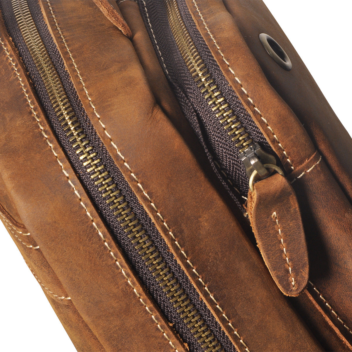 Men's bust bag Genuine cowhide leather outdoor multipurpose crossbody bag for men 