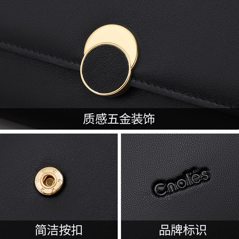 Women's wallets Genuine leather long wallets Large capacity clutch bags Trends Retro wallets that go with anything Elegant