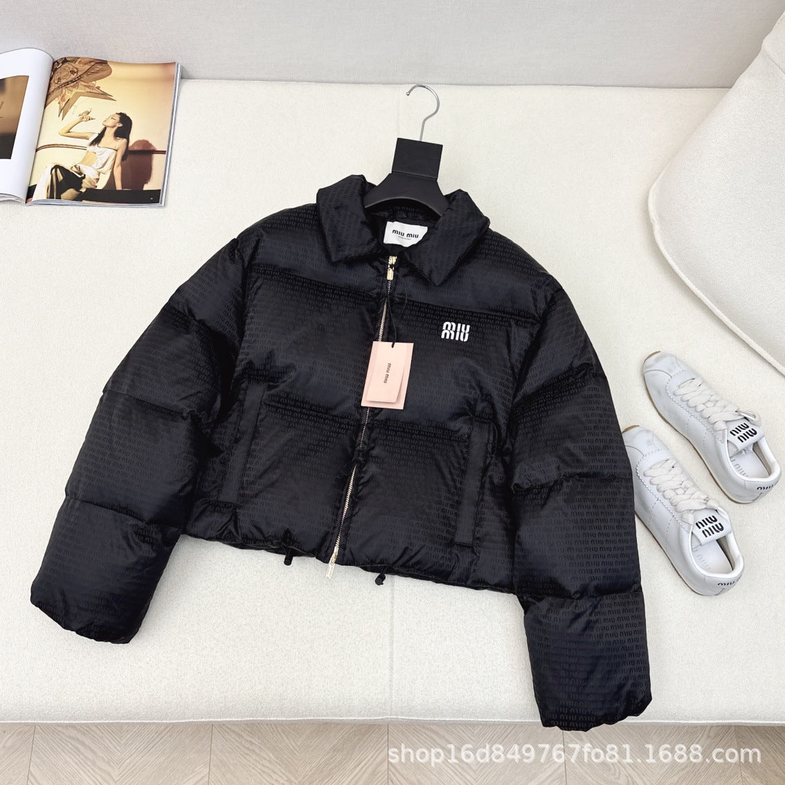 MIUMIU長袖ダウンジャケットあたたかい カジュアル おしゃれ上着 SY1441