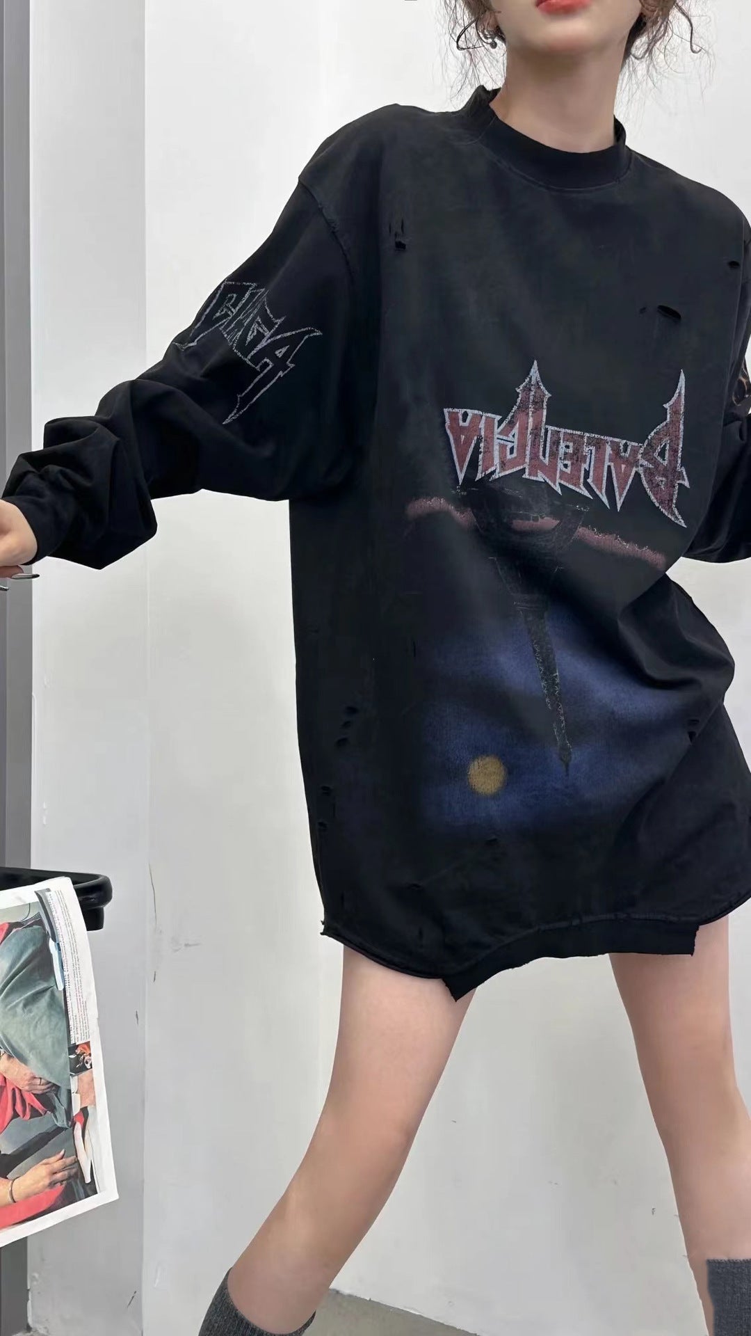 BLファッション長袖tシャツ おしゃれ上着 クールカジュアル ロングtシャツSY0937