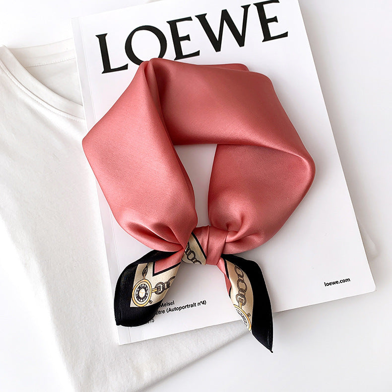 Silk scarf print pattern neckerchief fashion cashew nut flower temperament scarf