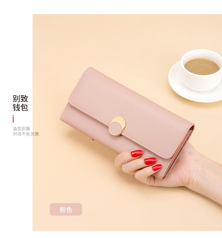 Women's wallets Genuine leather long wallets Large capacity clutch bags Trends Retro wallets that go with anything Elegant