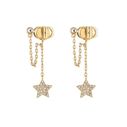 Earrings Hoshigata Pendant Cubic Chassis Long Earrings 