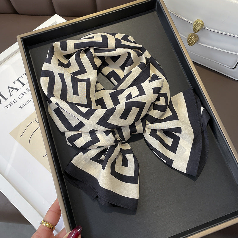 Silk scarf pattern mother pattern fashion elegant temperament silk scarf and neckerchief