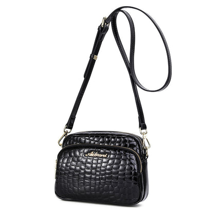 Women's Bag Genuine Leather Jewel Pattern Bag Fashion Crossbody Bag Retro High Quality Shoulder Bag.Pochette