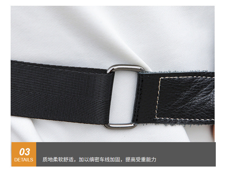 Men's Bust Bag Genuine Cowhide Leather Fashion Casual Retro Multifunctional Crossbody Bag for Men 