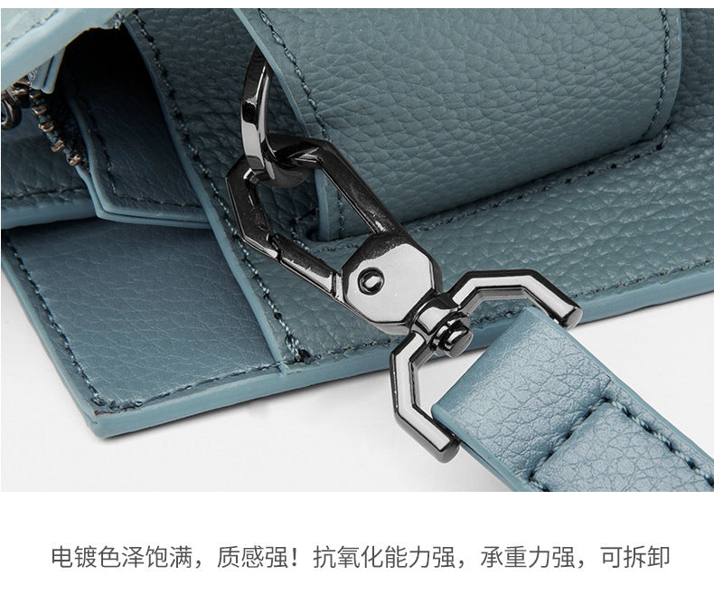 Genuine leather women's bag Crocodile pattern handle bag Shoulder bag Fashion Commuter cowhide handbag that goes with anything. Bag