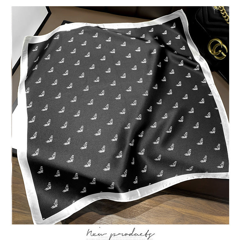 Silk scarf profession printed pattern neckerchief thin fashion sunscreen temperament ladies scarf