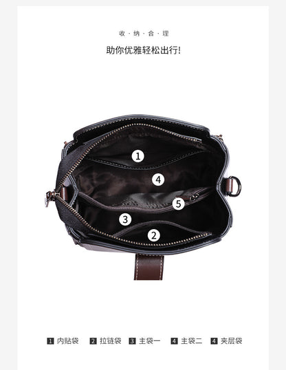 本革バケツバッグ斜め掛けバッグレディースファッションブロードバンドシンプルショルダーバッグ.ポシェット