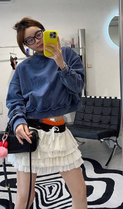 MIUMIU長袖tシャツ おしゃれ上着 クールカジュアル ロングtシャツ プルオーバー SY0278