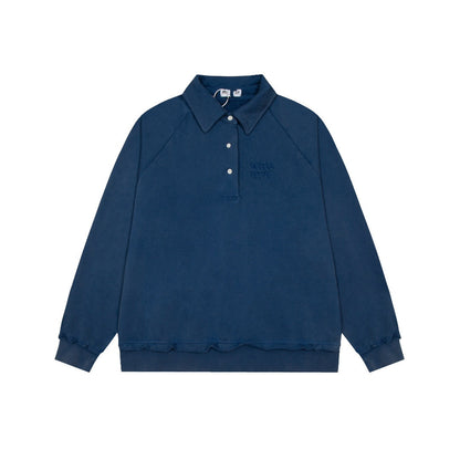 MIUMIU長袖ポロシャツ おしゃれ上着 クールカジュアル ロングtシャツ プルオーバー SY0340