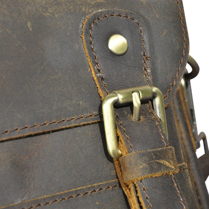 Men's Shoulder Bag Genuine Cowhide Leather Retro Travel Outdoor Men's Crossbody Bag