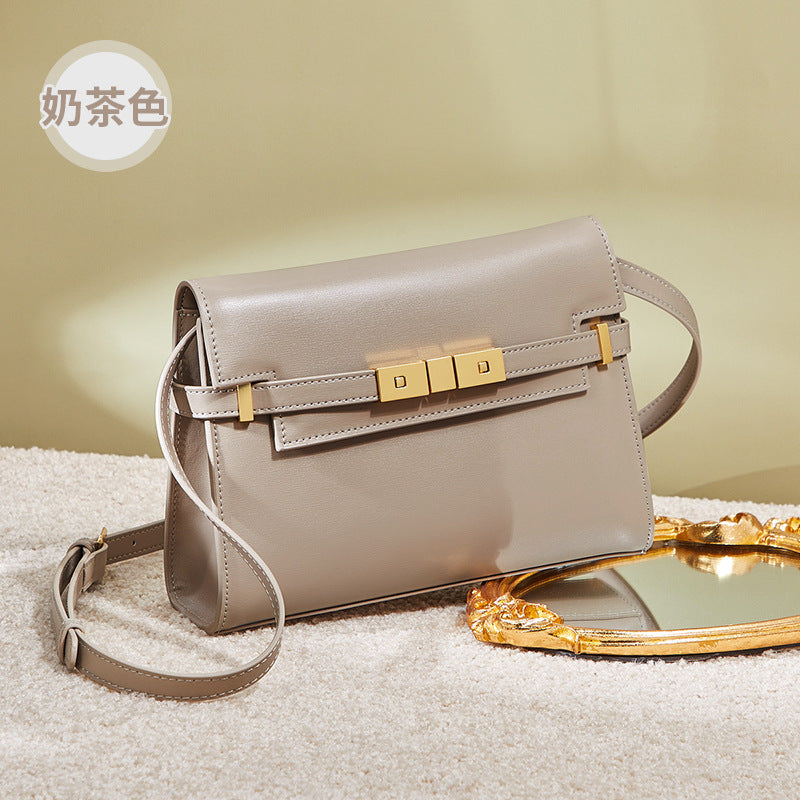 Women's Bag Genuine Leather Bag Single Crossbody Bag Fashion Luxury Elegant Commuting Shoulder Bag.Pochette