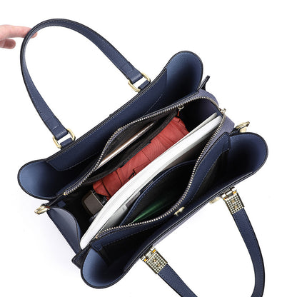 Women's Handbag Luxury Genuine Leather Shoulder Bag Fashion Elegant Temperament Handbag that goes with anything. Bag