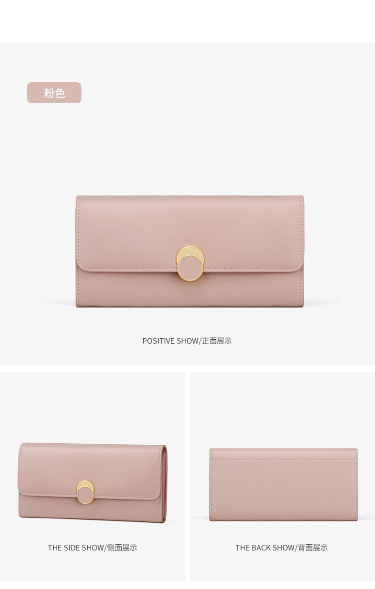 Women's wallets Genuine leather long wallets Large capacity clutch bags Trends Retro wallets that go with anything Elegant