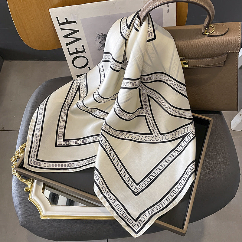 Scarf line fashionable temperament silk scarf thin ladies muffler