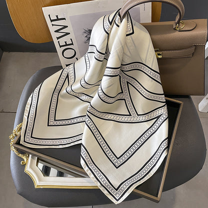 Scarf line fashionable temperament silk scarf thin ladies muffler