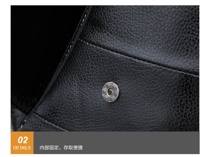 Men's Bust Bag Genuine Cowhide Leather Fashion Casual Retro Multifunctional Crossbody Bag for Men 