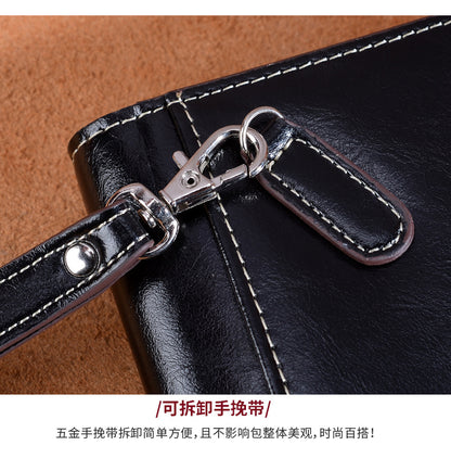 Ladies wallet large capacity clutch bag casual wallet retro simple long wallet