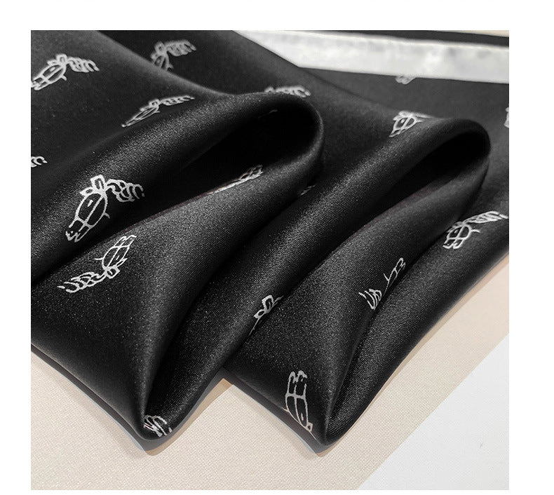 Silk scarf profession printed pattern neckerchief thin fashion sunscreen temperament ladies scarf