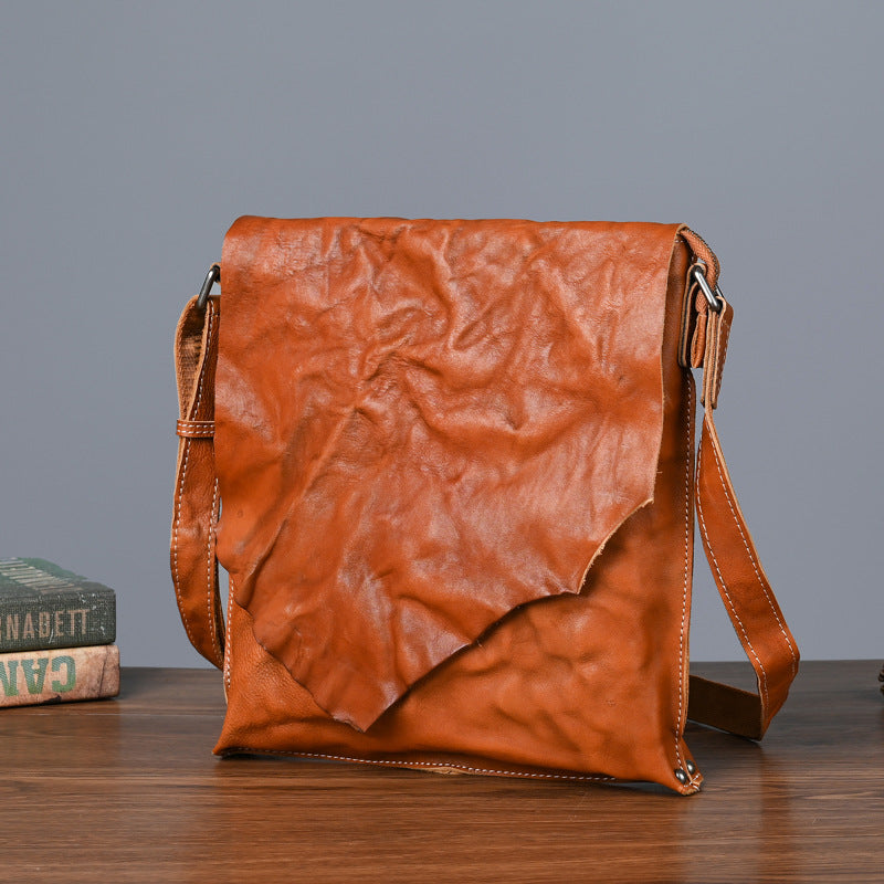 Men's Shoulder Bag Genuine Cowhide Leather Fashion Crossbody Bag for Men 