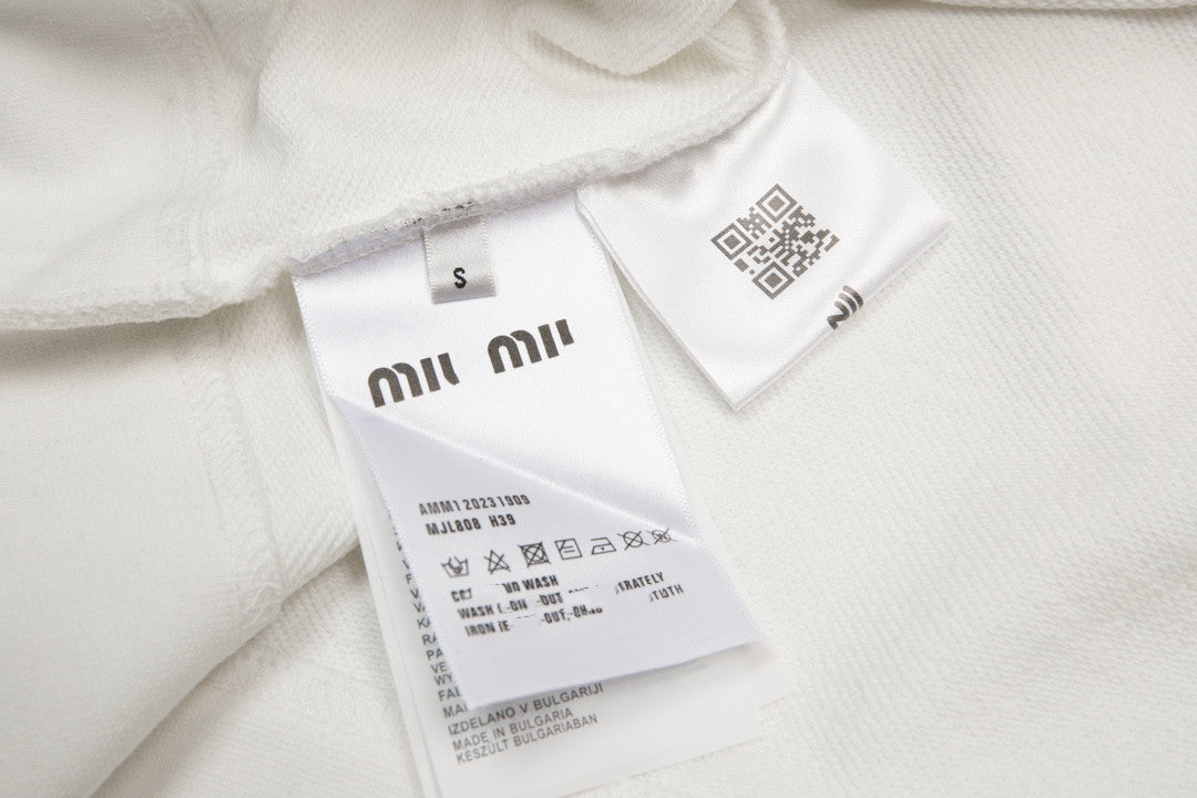 MIUMIU長袖ポロシャツ おしゃれ上着 クールカジュアル ロングtシャツ プルオーバー SY0340