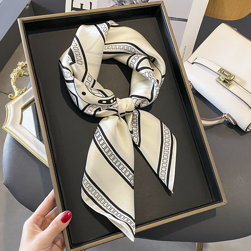 Scarf line fashionable temperament silk scarf thin ladies muffler