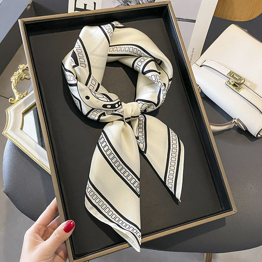 Scarf line fashionable temperament silk scarf thin ladies muffler