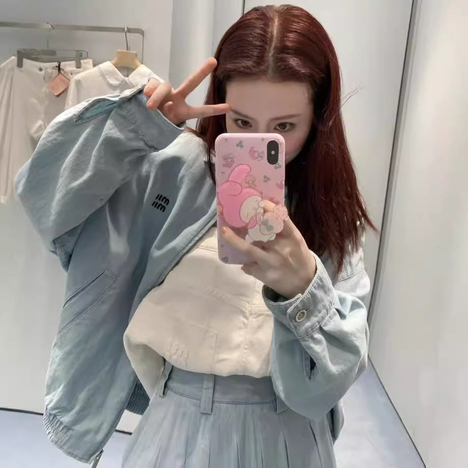 MIUMIU長袖ジャケット クールカジュアル  女性おしゃれ上着 SY0364