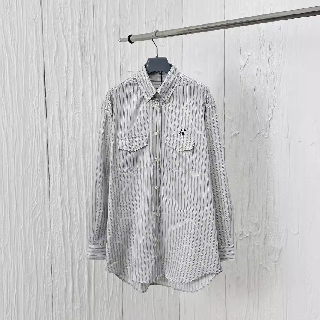 MIUMIU長袖 シャツ  カジュアル   おしゃれ上着 SY0772