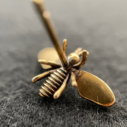 Earrings honey bee women pearl retro ambidextrous high quality temperament earrings 