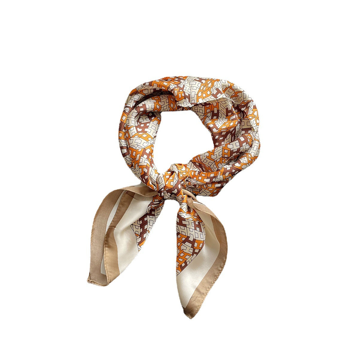 Scarf Womens Sheer Sunscreen Georgette Muffler Neck Guard Professional Neckerchief Satin Muffler