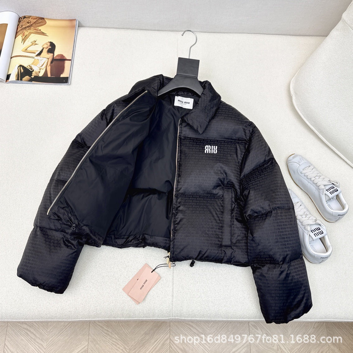 MIUMIU長袖ダウンジャケットあたたかい カジュアル おしゃれ上着 SY1441