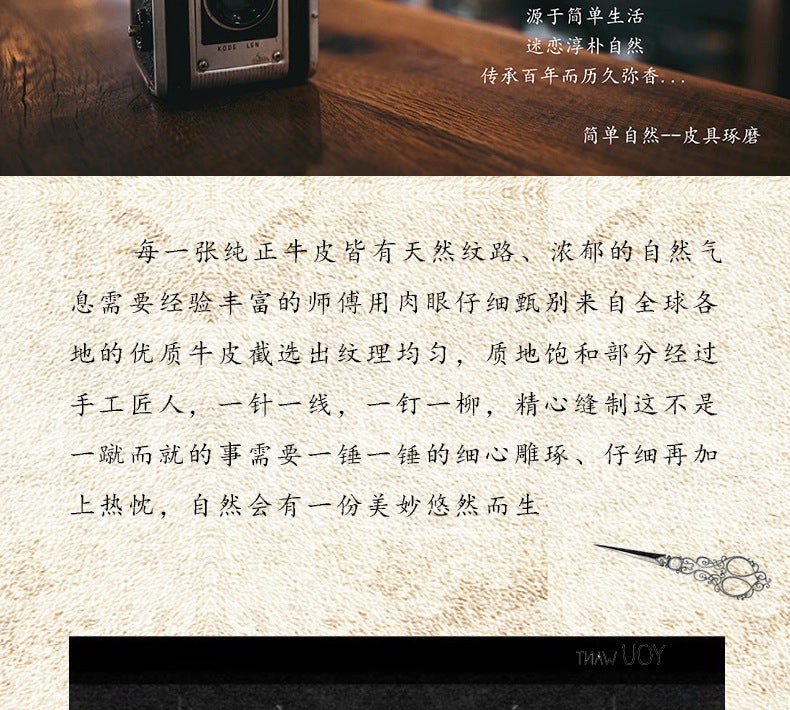 Men's Wallet Handmade Original Crazy Horse Genuine Cowhide Leather Retro Card Holder Large Capacity Zipper Mobile Phone Bag Men Handbag 