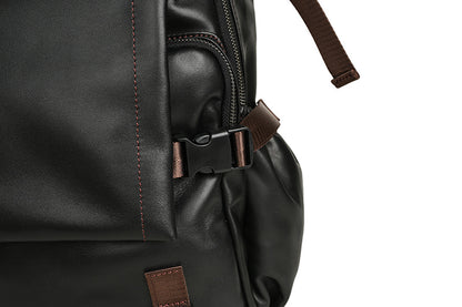 Men's backpack cowhide genuine leather retro casual business travel bag for men computer bag 