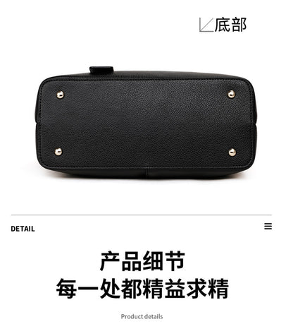 Cowhide women's bag large capacity handbag color matching temperament shoulder bag elegant handbag.bag