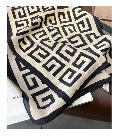 Silk scarf pattern mother pattern fashion elegant temperament silk scarf and neckerchief