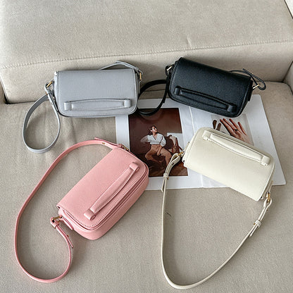 Women's bag Genuine leather armpit bag Luxury crossbody bag Cowhide square bag Single Shoulder bag that goes with anything.Pochette