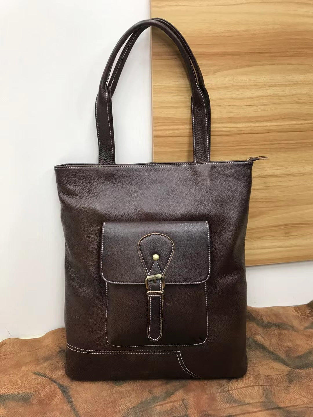 Men's Shoulder Bag Handbag Cowhide Genuine Leather Korean Fashion Casual Crossbody Bag for Men 
