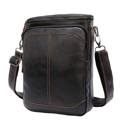 Men's Shoulder Bag Genuine Cowhide Business Briefcase Retro Fashion Men Crossbody Bag