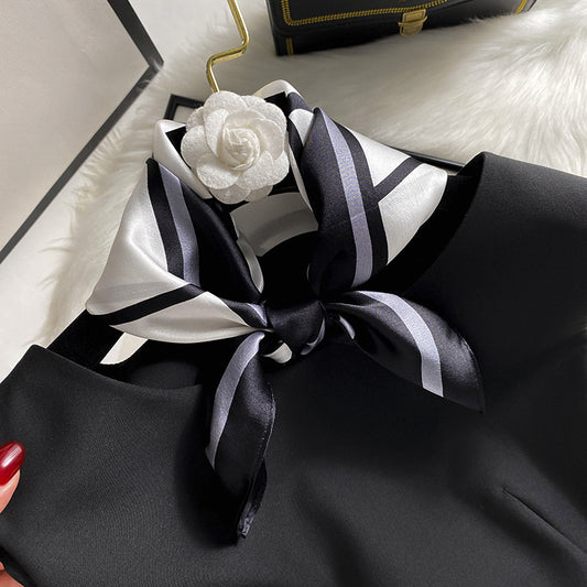 Silk scarf print pattern small scarf fashion matching temperament neckerchief 