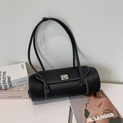Genuine leather baguette bag luxury armpit bag handbag trend fashionable shoulder bag women